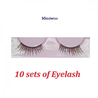 BJD DIY Material Craft 1/3 SD 1/4 MSD OB 60cm Doll Eyelash BLACK (Set of 10) EL01-BK x 10