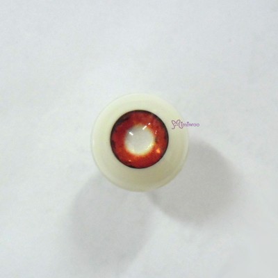 HE16C08 MSD 1/4 Bjd Full Round  Acrylic Meta Doll Eye 16mm Red