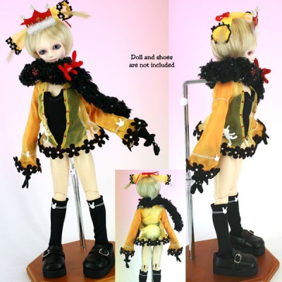 JPD013 Cherry Milk MSD Mini Dress Doll outfit bjd Senkou no Ronde