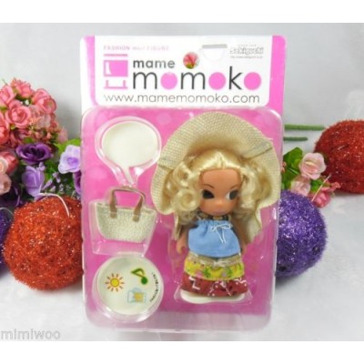 Mame Momoko Curl Hair Girl Mni Figure 10cm Doll 216310