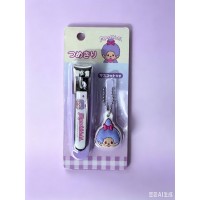 139015 Color Monchhichi Nail Cutter with Mascot - Purple