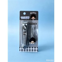 139016 Color Monchhichi Nail Cutter with Mascot - Black