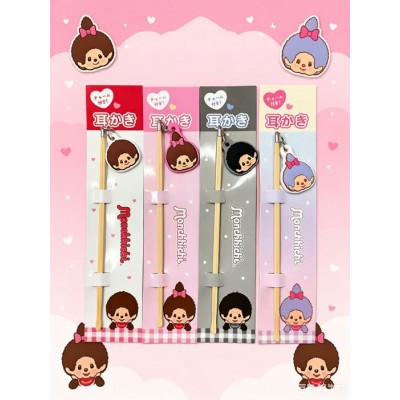 139589 Color Monchhichi Wooden Ear Rob - Purple