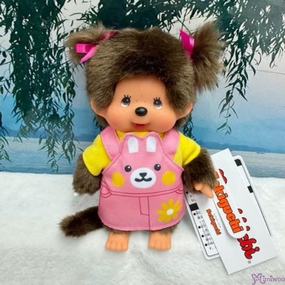 203864+71+88+95 Monchhichi S Size Animal Dress Shiba Dog + Frog + Bunny + Kitten (4pcs Set)