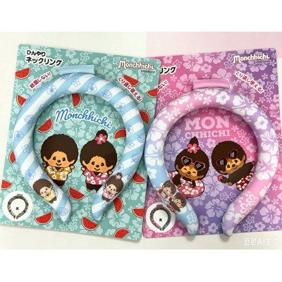 20415 Monchhichi Cooling Neck Ring Blue  ~ NEW 