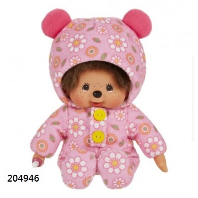 204946 Monchhichi S Size Print Rompers Pink Girl ~ NEW in May 2023 