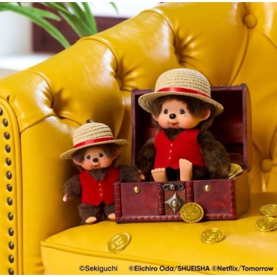 206056 Monchhichi x ONE PIECE S Size Plush S2 Luffy ~ PRE-ORDER