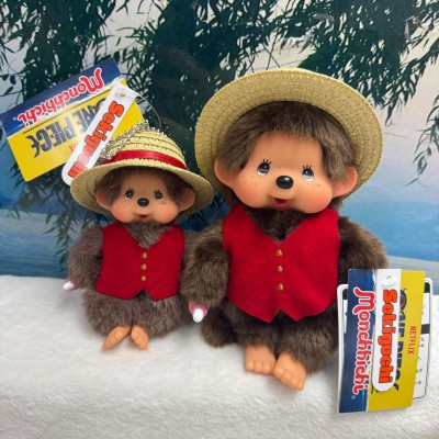 206056 Monchhichi x NETFLIX ONE PIECE S Size Plush S2 Luffy 