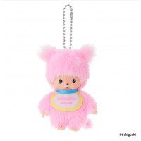 206124 Color Monchhichi Baby Bebichhichi 12cm Keychain Mascot - PINK ~ PRE-ORDER