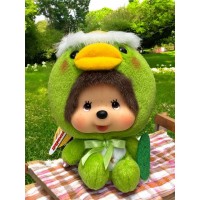 220540 Monchhichi Big Head x Chamekko Keychain Key Holder Kappa QQ ~ RARE