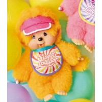 227037 Sweet Lollipop Monchhichi SS Size Keychain Mascot Orange - PRE-ORDER 227037 Sweet Lollipop Monchhichi SS Size Keychain Mascot Orange - PRE-ORDER