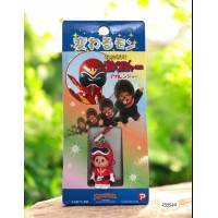 233540 Monchhichi 3cm Mini Plastic Mascot Phone Strap Ultraman Red