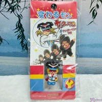 233640 Yatterman x Monchhichi 3cm Mini Mascot Phone Strap Keychain - Gan-chan