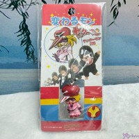 233650 Yatterman x Monchhichi 3cm Mini Mascot Phone Strap Keychain - Kaminari Ai