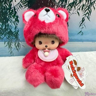 235240 Monchhichi Baby Bebichhichi S Size Animal Plush Bear Boy ~ RARE 
