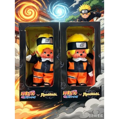241088 Naruto Shippuden x Monchhichi S Size Boy ~ RARE ~ Problem on Box ~