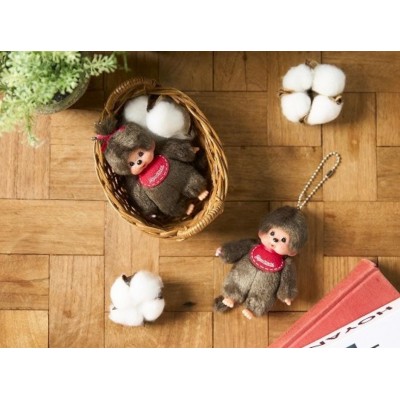 244355+62 Monchhichi 10cm Mini Keychain Mascot - Boy & Girl