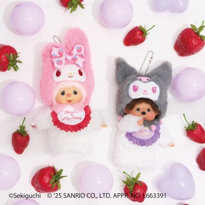 244461 Monchhichi Chimutan x Melody 18cm Keychain Mascot ~ PRE-ORDER ~ 244461 Monchhichi Chimutan x Melody 18cm Keychain Mascot ~ PRE-ORDER ~