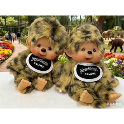244485 Monchhichi SS Size Colors Keychain Mascot - Leopard ~  