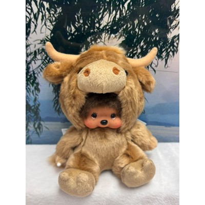 245796 Sekiguchi Monchhichi S Size Plush Highland Cow ~ RARE ~ 