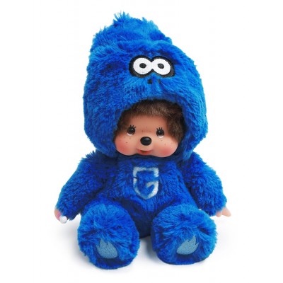 25-O-0011 Japan J-League Soccer Club GAMBA OSAKA x Monchhichi S Size Plush ~ 