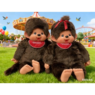 251025 Sekiguchi 80cm Monchhichi Premium Standard 2L Brown Boy   251025 Sekiguchi 80cm Monchhichi Premium Standard 2L Brown Boy