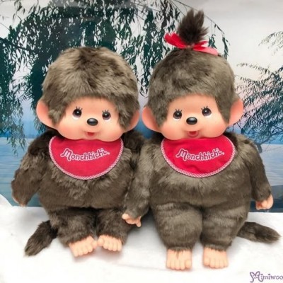 251049+56 Sekiguchi Monchhichi Premium L Size 40cm Boy +Girl (PAIR)