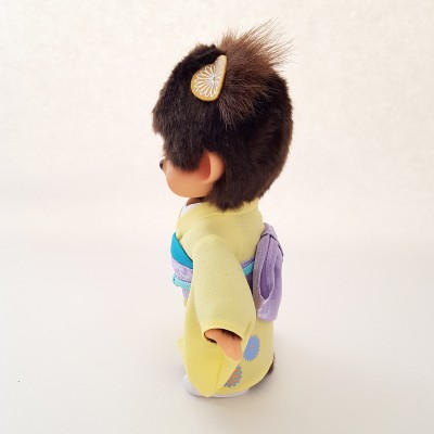 256365 Monchhichi 20cm Plush MCC Kimono Chrysanthemum Girl  256365 Monchhichi 20cm Plush MCC Kimono Chrysanthemum Girl