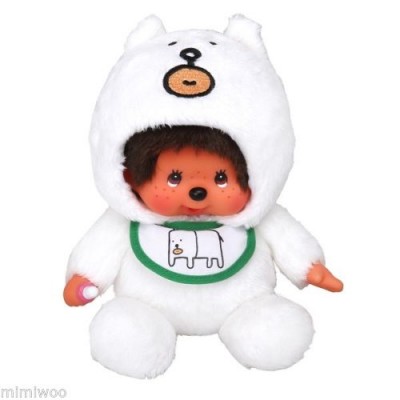 258598 Monchhichi x Mocchie S Size Plush Japan Limited ~ RARE ~ 