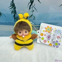 293580 Monchhichi Baby Bebichhichi 8cm Strap Mascot ~ BEE ~ RARE 