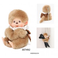 307492 Monchhichi Plush Glove Holder Curtain Clip Beige + 307492 Monchhichi Plush Glove Holder Curtain Clip Beige +
