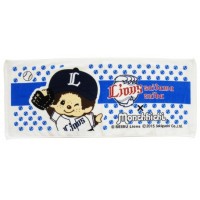337195 Sport Monchhichi 100% Cotton 34 x 82cm Large Towel Blue Lions Baseball ~ Made in Japan  