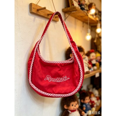36866 Monchhichi Bib Shape Hand Bag RED 36866 Monchhichi Bib Shape Hand Bag RED