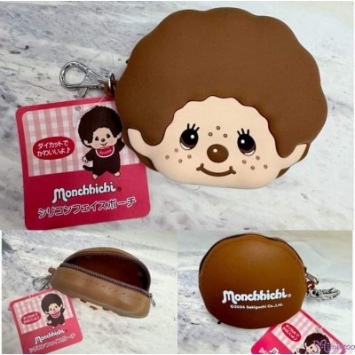 54238 Monchhichi Silicon Coin Bag Purse Beige
