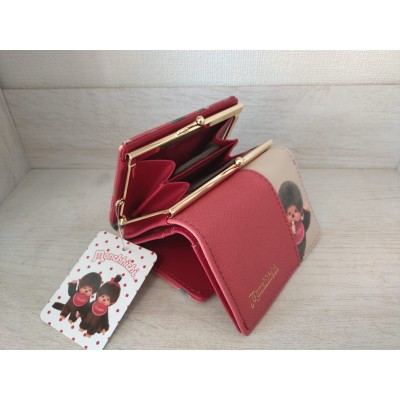 54217 Monchhichi Purse with Coin Bag RED ~ NEW ~ 