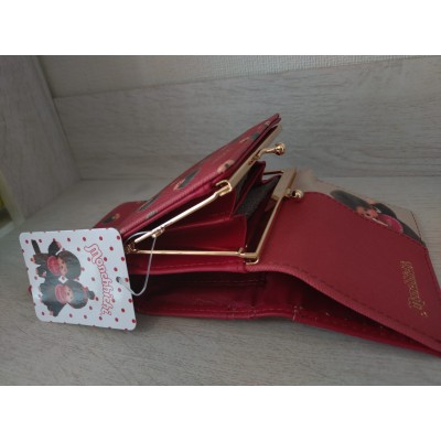 54217 Monchhichi Purse with Coin Bag RED ~ NEW ~ 