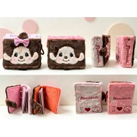 58649 Monchhichi Plush Cover Sticker Collection Book - Girl MC-0017GL 58649 Monchhichi Plush Cover Sticker Collection Book - Girl MC-0017GL