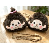 60376 Monchhichi Hand Bag with Chain Handbag Girl ~ NEW ~