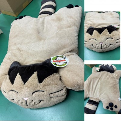 679000 Lying Jacob Cat Large Cushion Brown  ~ RARE ~ 