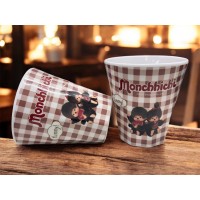 714771 Monchhichi Resin Thermos Cup Checker ~NEW