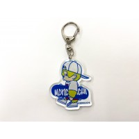 735494 Street Monchhichi 6.5cm  Keychain Mascot Blue (Made in Japan) ~ LAST ONE ~ 