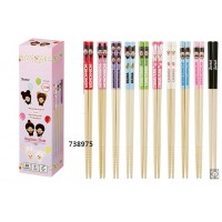 738975 Sekiguchi Monchhichi 21cm Adult Chopsticks Set (10 pairs)