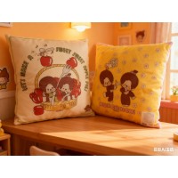 739966 Classical Monchhichi 45 x 45cm 2 Side Printed Cushion ~ NEW ~
