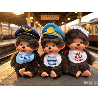 745036+43+50 Japan Limited Monchhichi SS Size Keychain Mascot - Pilot + Train + Onsen (3pcs Set) 745036+43+50 Japan Limited Monchhichi SS Size Keychain Mascot - Pilot + Train + Onsen (3pcs Set)