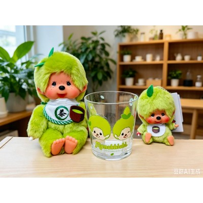 746871 Color Monchhichi Methacrylic Resin 280ml Cup - Matcha Green Tea