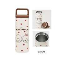 749674  Monchhichi 450ml Thermos Bottle HEART  ~ NEW ~ 