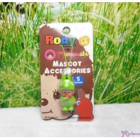 Monchhichi 3cm Mini Plastic Mascot Phone Strap Rody Horse Green #789540