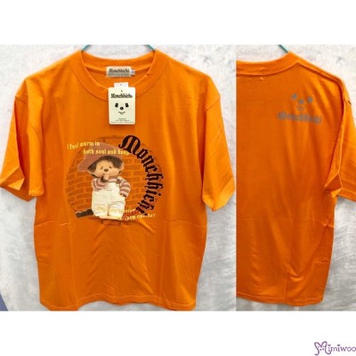 Monchhichi 100% Cotton Fashion Adult Tee Orange M Size 824M-D