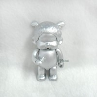 831760 Monchhichi 40th Anniversary  7cm Micro Plastic Figure - Silver