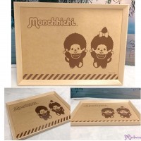 839247-01 Monchhichi 32 x 24cm Wooden Kitchen Plate ~ Made in Japan ~ NEW